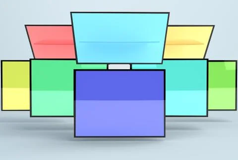 Responsive Web Mock-up /  Responsive App Mockup Illustrazione stock