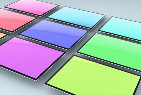 Responsive Web Mock-up /  Responsive App Mockup 스톡 일러스트