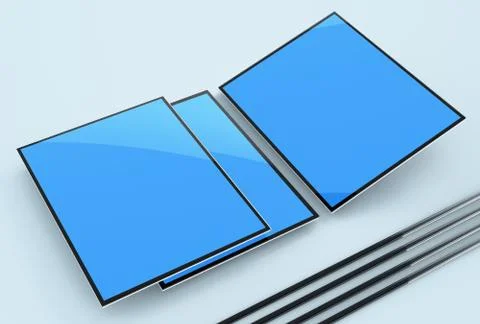 Responsive Web Mock-up /  Responsive App Mockup 스톡 일러스트