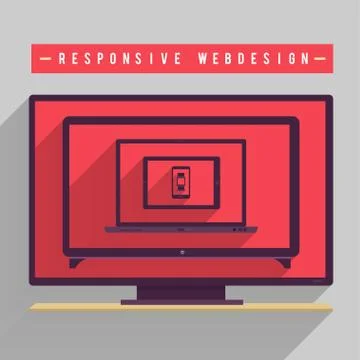 Responsive Webdesign Stock Illustration