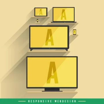 Responsive Webdesign Stock Illustration