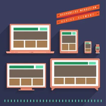 Responsive Webdesign Stock Illustration