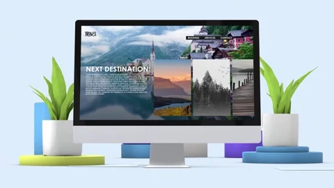 Responsive Website Multi-device After Effects Mockups After Effects stock