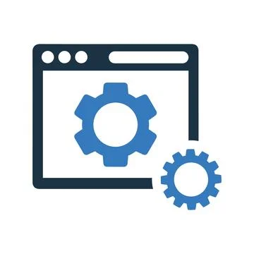 Responsive, website, optimization icon. Simple flat design Concept. Illustrazione stock