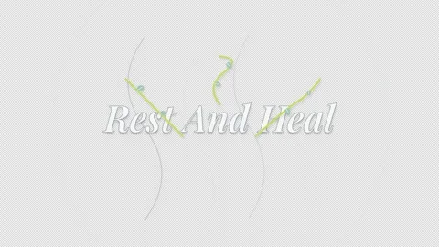 Rest and heal with delicate green elements and gray background 스톡 동영상 344608694