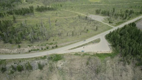 Rest area on the Chilcotin Highway, late July 2024 Stock Footage 280935110