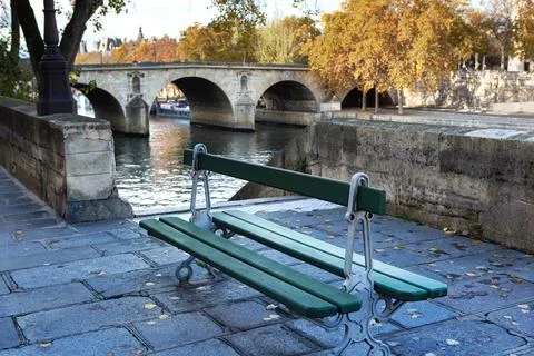 Rest area while walking in Paris Stock Photos