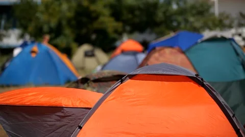 Rest In Camp On The Nature Stock Footage 52555694