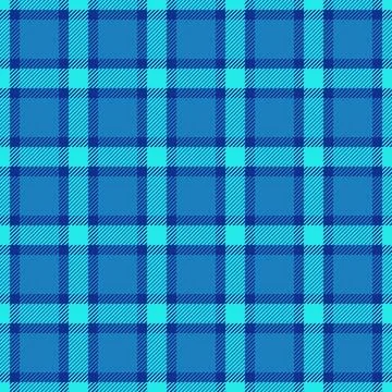 Rest check background textile, aqua fabric seamless pattern. Swatch tartan .. Stock Illustration