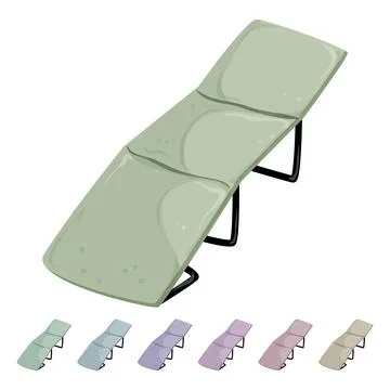 Rest cot camp cartoon vector graphic 库存插图