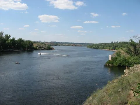 Rest On The Dnieper Foto stock