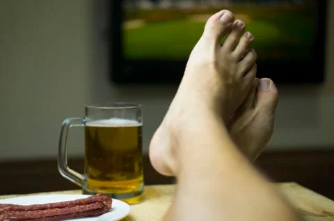 Rest in the evening of a bachelor Stock Photos