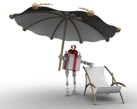 Rest in a gift Stock Illustration