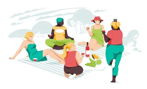 Rest girls4 Stock Illustration