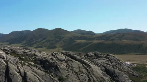 Rest by the lake in the mountains 스톡 동영상 235129063