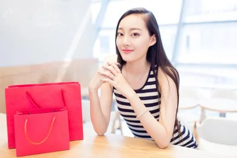 Rest at the mall Stock Photos