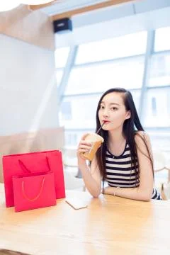 Rest at the mall Stock Photos