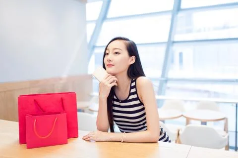 Rest at the mall Stock Photos