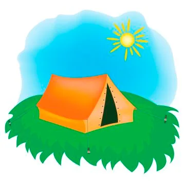 Rest on nature Stock Illustration