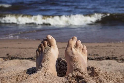 Rest on the ocean coast. Stock Photos