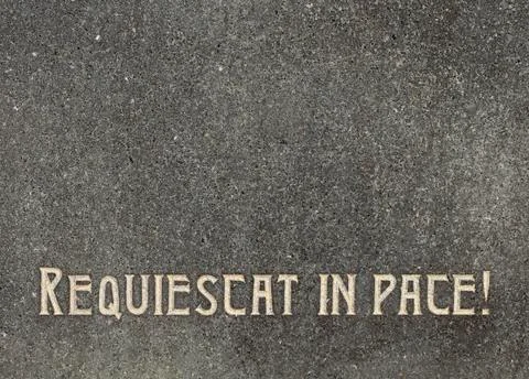 Rest in peace Foto stock