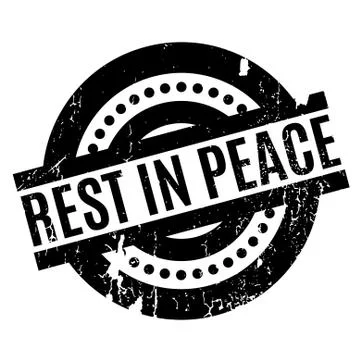 Rest In Peace rubber stamp イラスト素材