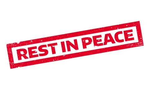 Rest In Peace rubber stamp Illustrazione stock