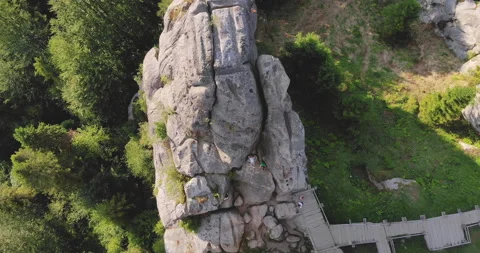 Rest on a rock in the mountains. Stock Footage 150381699