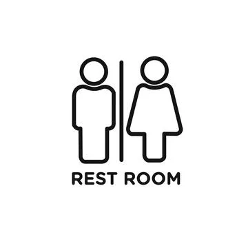 Rest room icon vector set collection for web Stock Illustration