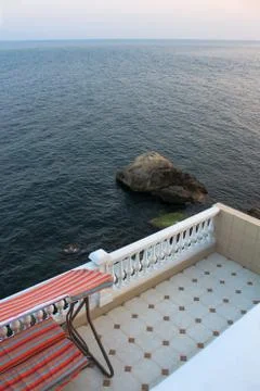Rest by the sea Foto stock