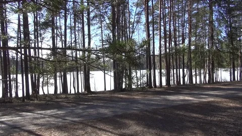 Rest on the spring Streshno Lake 動画素材 104819531