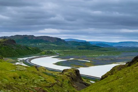 Rest stop along the RIng Road, Iceland 写真素材