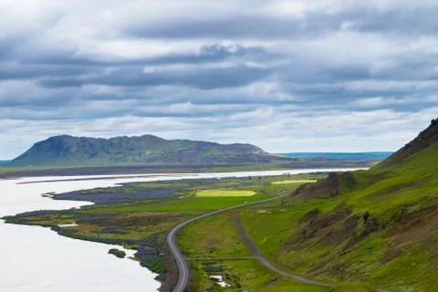 Rest stop along the Ring Road, Iceland Stock Photos