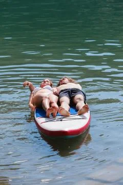 Rest on the water Foto stock