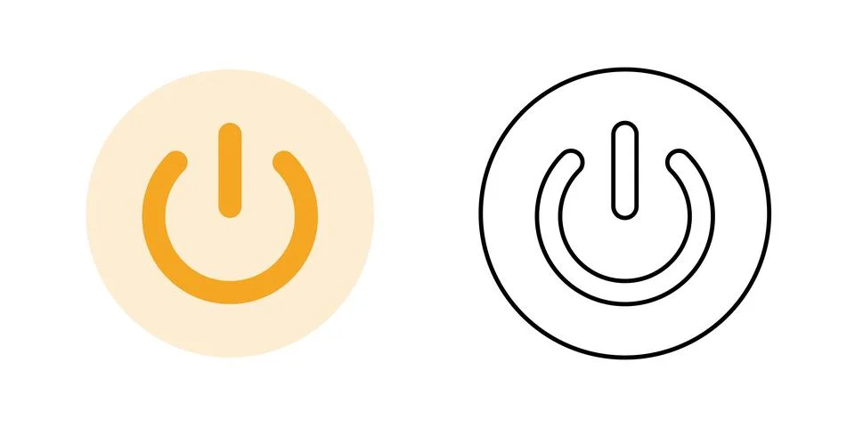 Restart button glow Stock Illustration