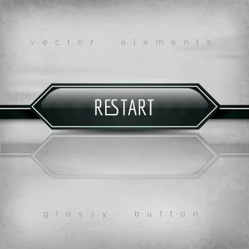 Restart button Stock Illustration