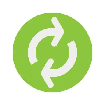 Restart or refresh icon vector illustration. 스톡 일러스트