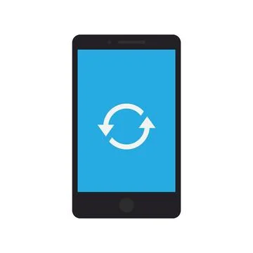 Restart Phone icon vector image. Stock Illustration