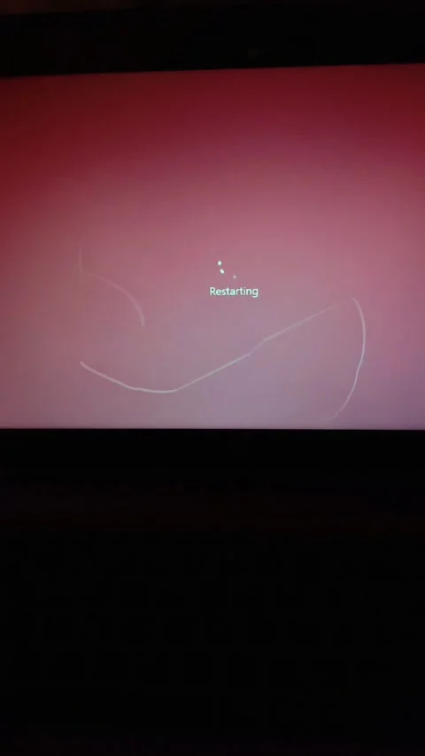 Restarting a computer. Stock Footage 317276381