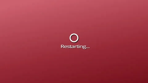 Restarting Computer Screen Loop HD Stock Footage 299962943