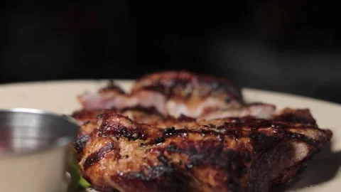 Restaurant and cafe, dishes, interior Stock Footage 229657587
