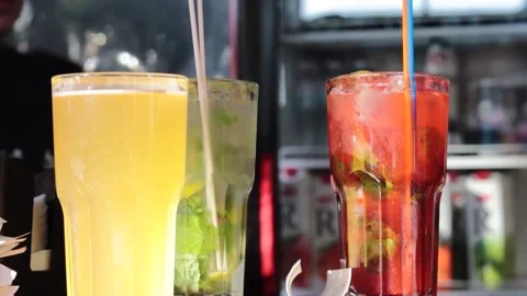 Restaurant and cafe, dishes, interior Stock Footage 229657607