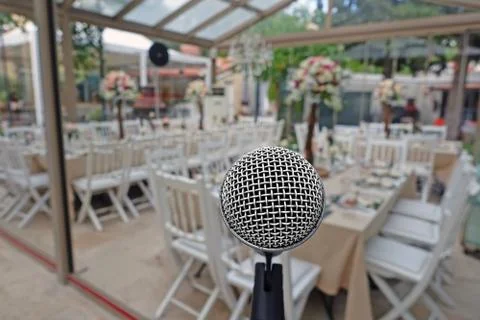 Restaurant And Microphone Stock Photos