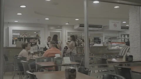 A restaurant and people in Panama 動画素材 343748401