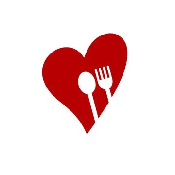 Restaurant application theme logo template Stock Illustration