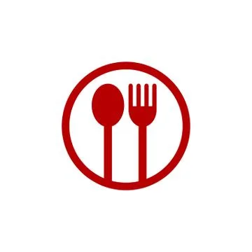 Restaurant application theme logo template Stock Illustration