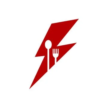 Restaurant application theme logo template Stock Illustration