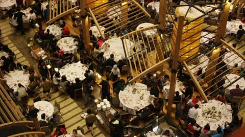 Restaurant area Vídeo Stock 22499470