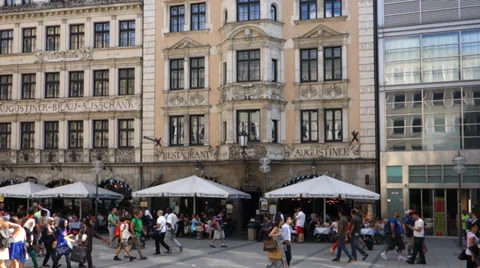 Restaurant augustiner in munich Video stock 32712641