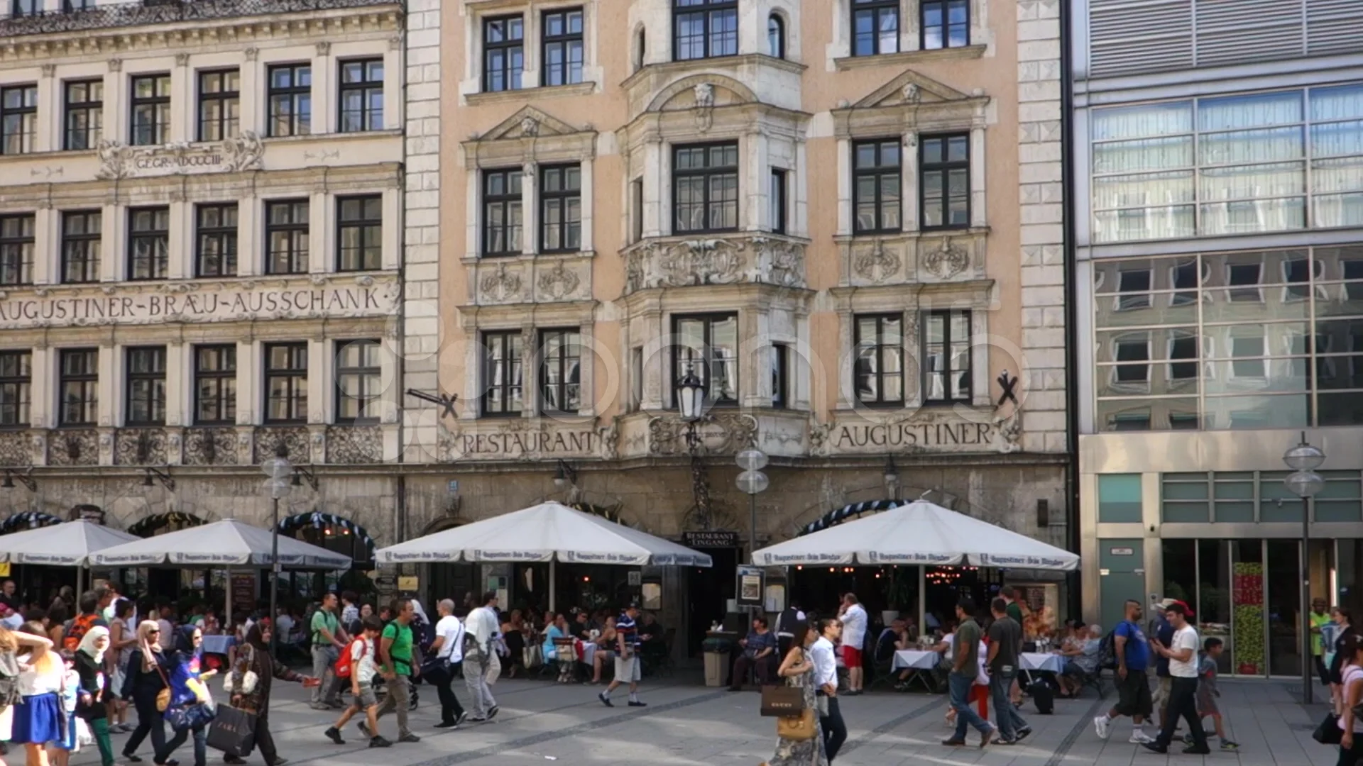 Restaurant Augustiner In Munich Stock Video Pond5